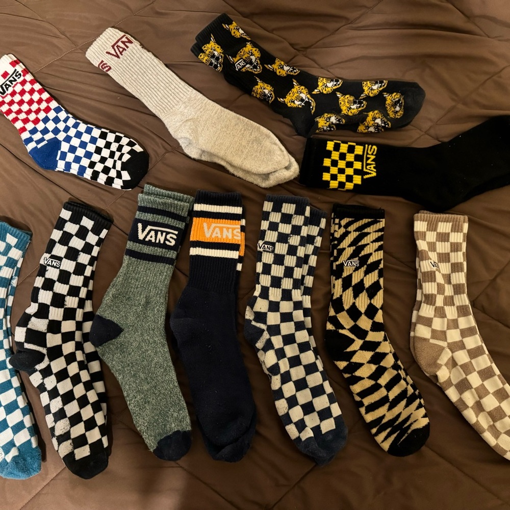 RELISTED Mens Vans, DGK, SkaterSocks, Pokemon Mens Socks. Pre-Owned. Normal Wear